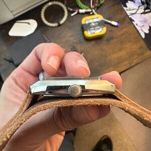 PRICE DROP until 03/28/2025 Fossil Watch Leather Double Strap W/0 box.